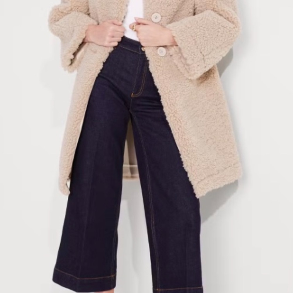 Kate Spade Beige Sherpa Coat